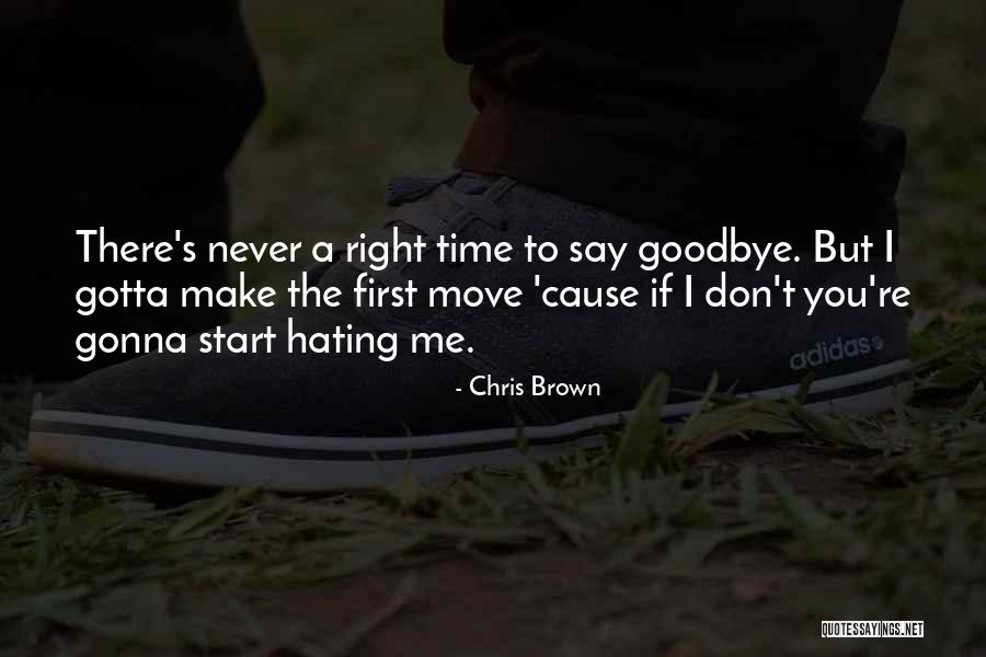 Don't Hate You But Quotes By Chris Brown