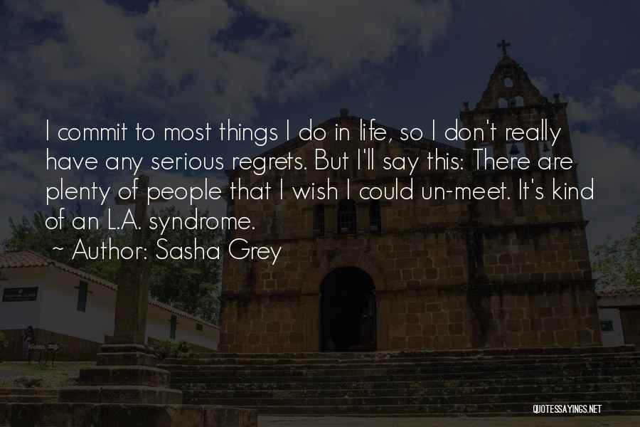 Don't Have Regrets Quotes By Sasha Grey