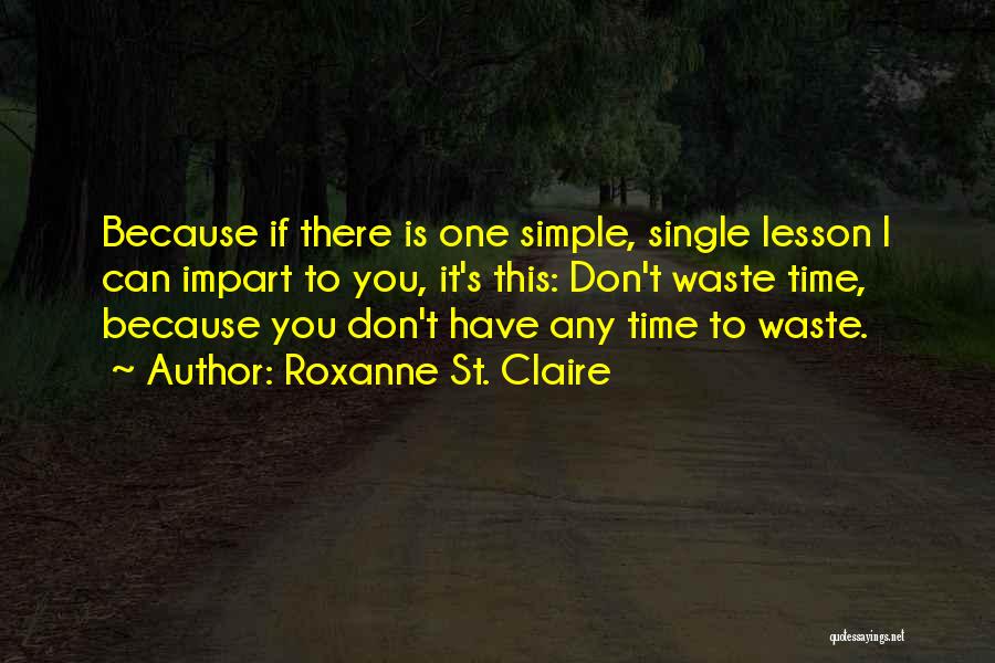 Don't Have Time To Waste Quotes By Roxanne St. Claire