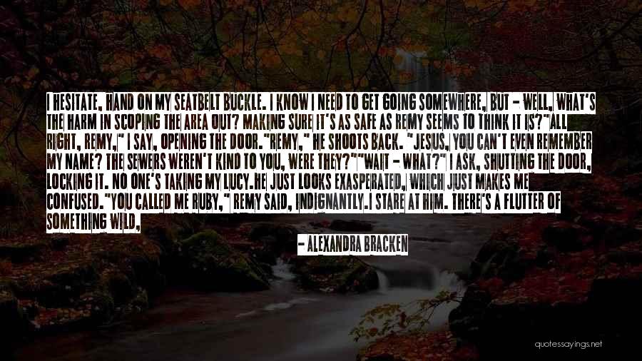 Don't Hesitate Quotes By Alexandra Bracken