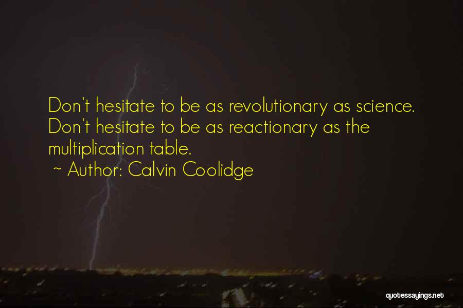 Don't Hesitate Quotes By Calvin Coolidge