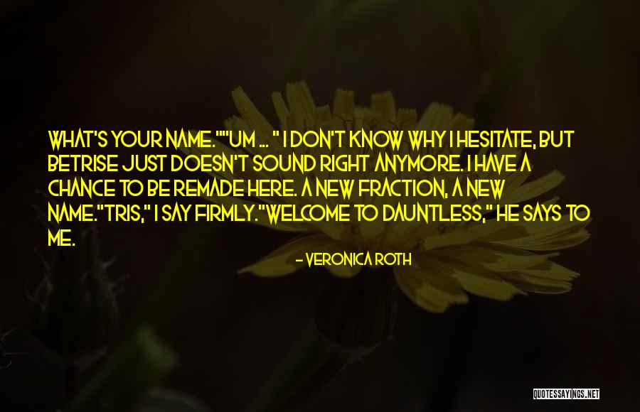 Don't Hesitate Quotes By Veronica Roth