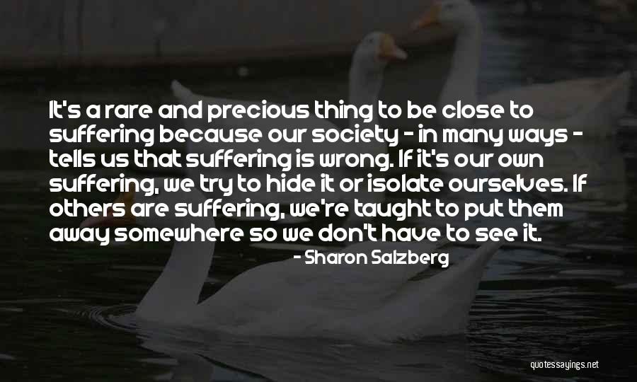 Don't Hide Things From Me Quotes By Sharon Salzberg