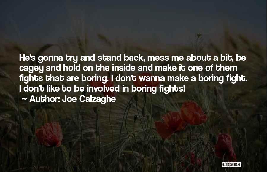 Don't Hold Me Back Quotes By Joe Calzaghe