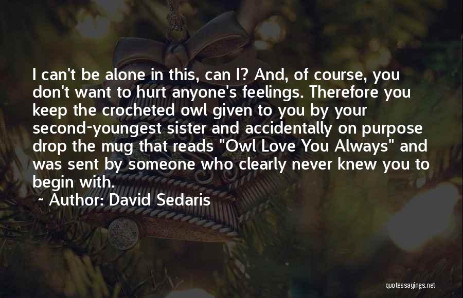 Don't Hurt Anyone Quotes By David Sedaris