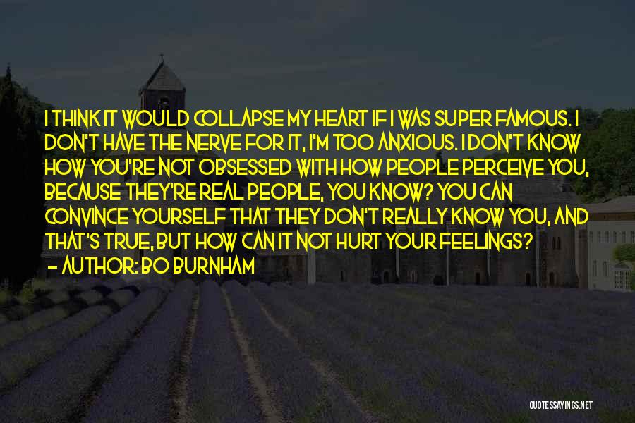 Don't Hurt People's Feelings Quotes By Bo Burnham