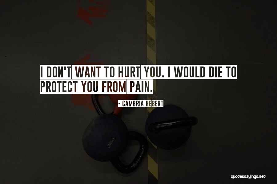 Don't Hurt Quotes By Cambria Hebert