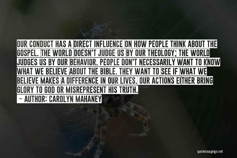 Don't Judge Bible Quotes By Carolyn Mahaney