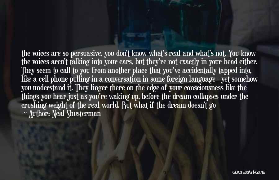 Don't Just Dream Quotes By Neal Shusterman