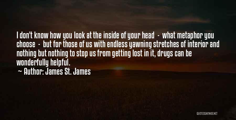 Don't Know What You Lost Quotes By James St. James