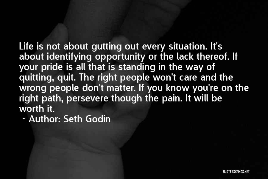 Don't Know When To Quit Quotes By Seth Godin