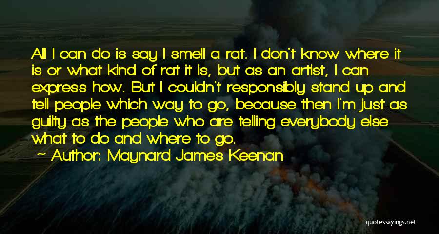 Don't Know Where I Stand Quotes By Maynard James Keenan
