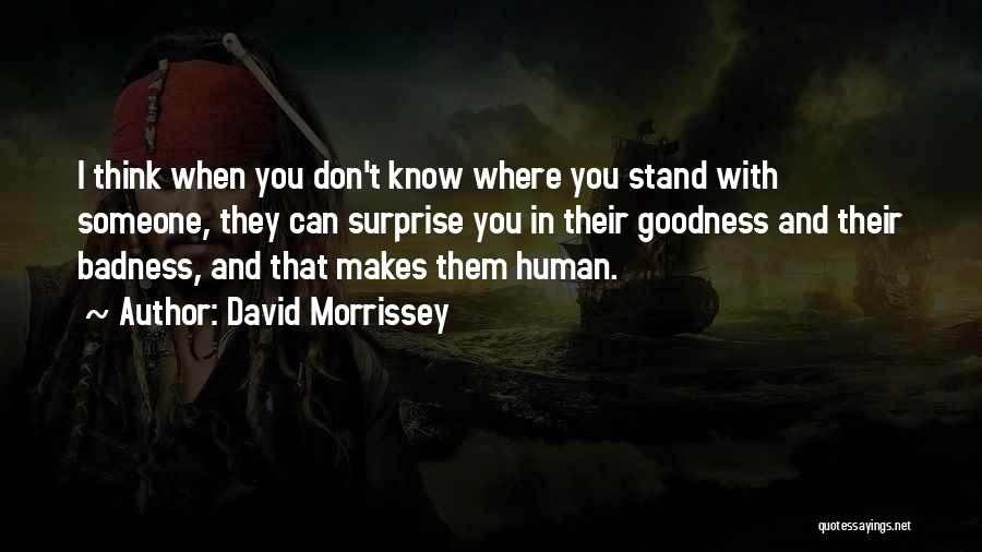 Don't Know Where I Stand With You Quotes By David Morrissey