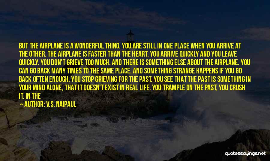 Don't Leave In The Past Quotes By V.S. Naipaul