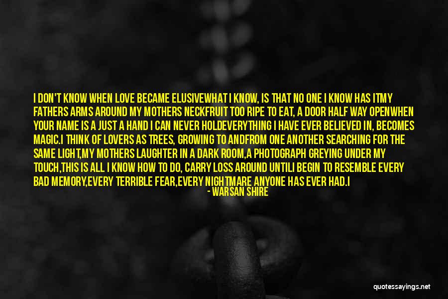 Don't Leave Someone You Love Quotes By Warsan Shire