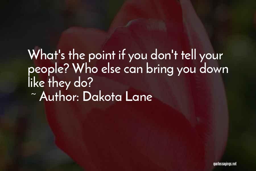 Don't Let Her Bring You Down Quotes By Dakota Lane