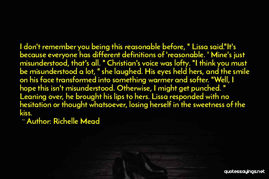 Don't Let Me Be Misunderstood Quotes By Richelle Mead