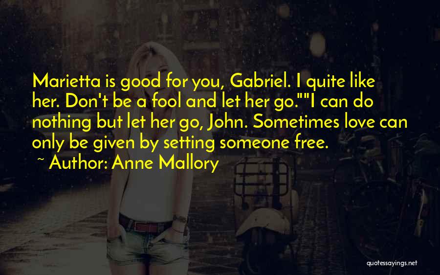 Don't Let Someone Go Quotes By Anne Mallory