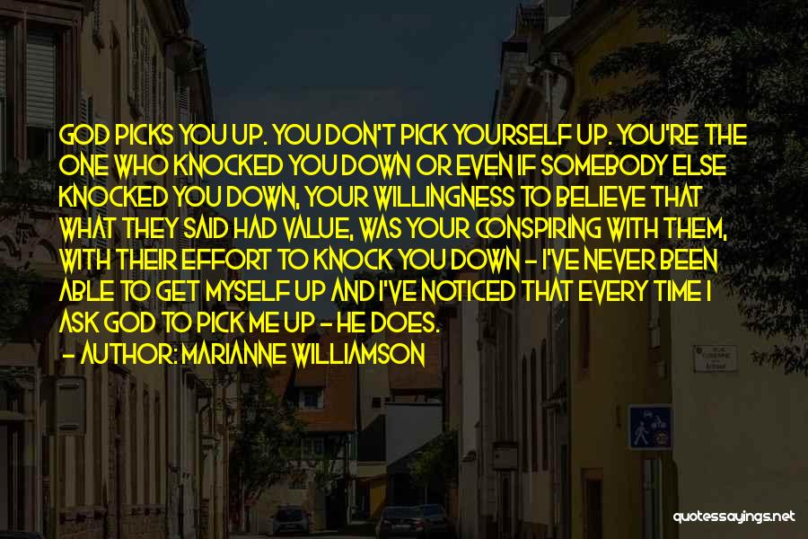 Don't Let Them Knock You Down Quotes By Marianne Williamson