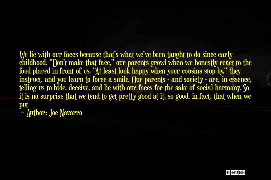 Don't Lie To My Face Quotes By Joe Navarro