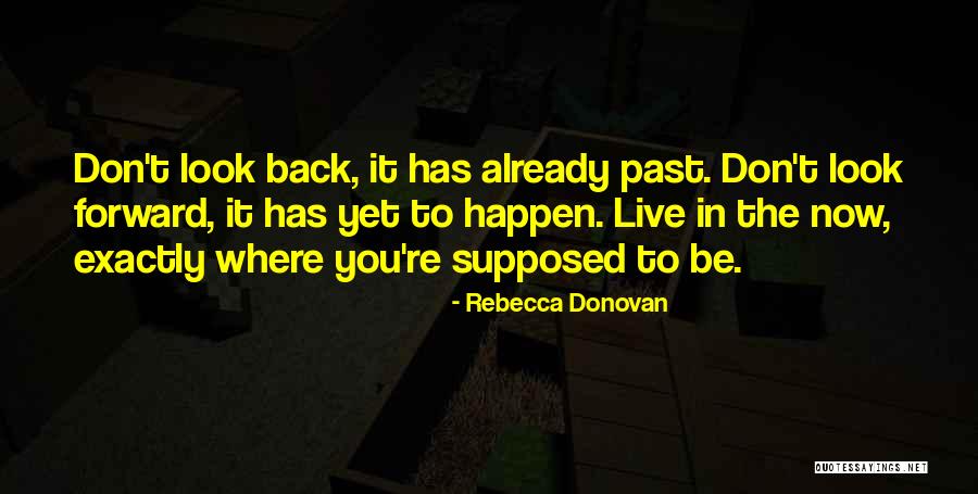 Don't Look Back To The Past Quotes By Rebecca Donovan Don't Look Back To The Past Quotes By Rebecca Donovan