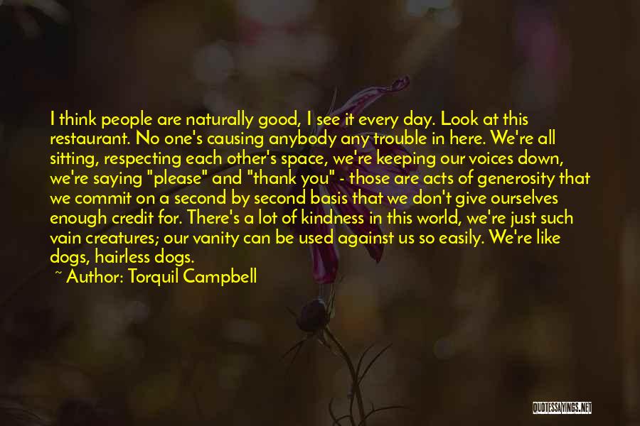 Don't Look Down On Yourself Quotes By Torquil Campbell