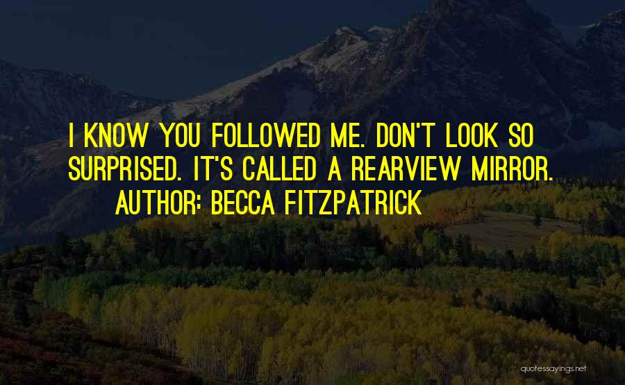 Don't Look In The Rearview Mirror Quotes By Becca Fitzpatrick