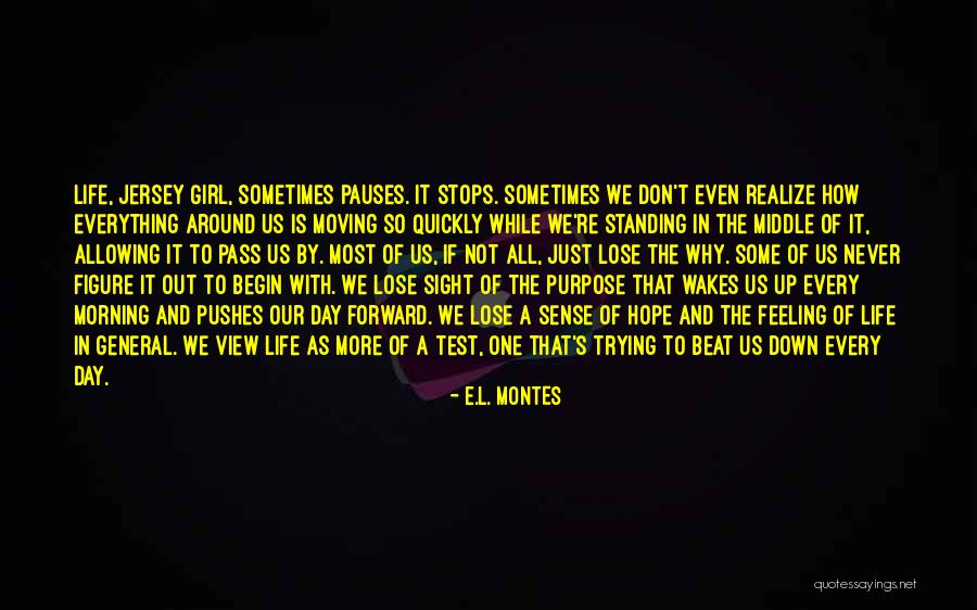 Don't Lose Hope In Life Quotes By E.L. Montes