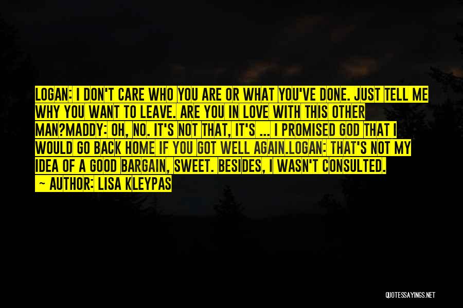 Don't Love Back Quotes By Lisa Kleypas