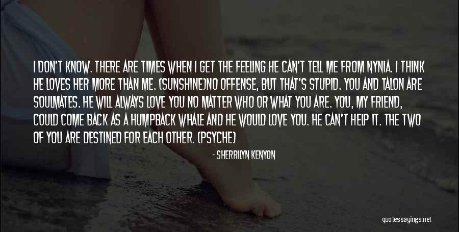 Don't Love Me No More Quotes By Sherrilyn Kenyon