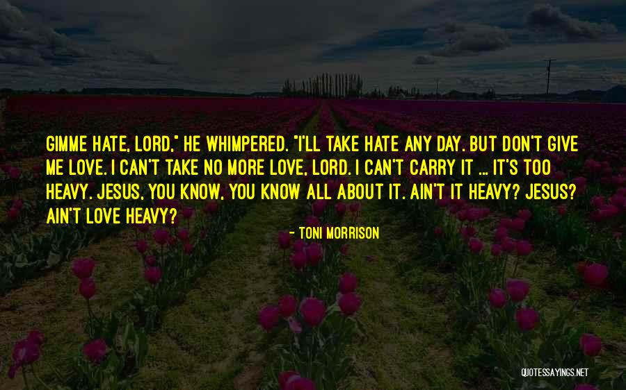 Don't Love Me No More Quotes By Toni Morrison Don't Love Me No More Quotes By Toni Morrison
