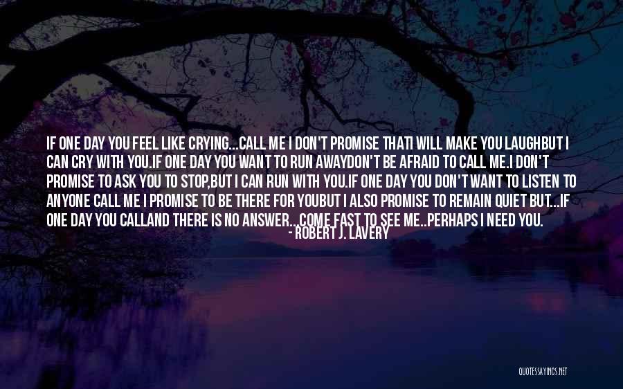 Don't Make Me Cry Quotes By Robert J. Lavery