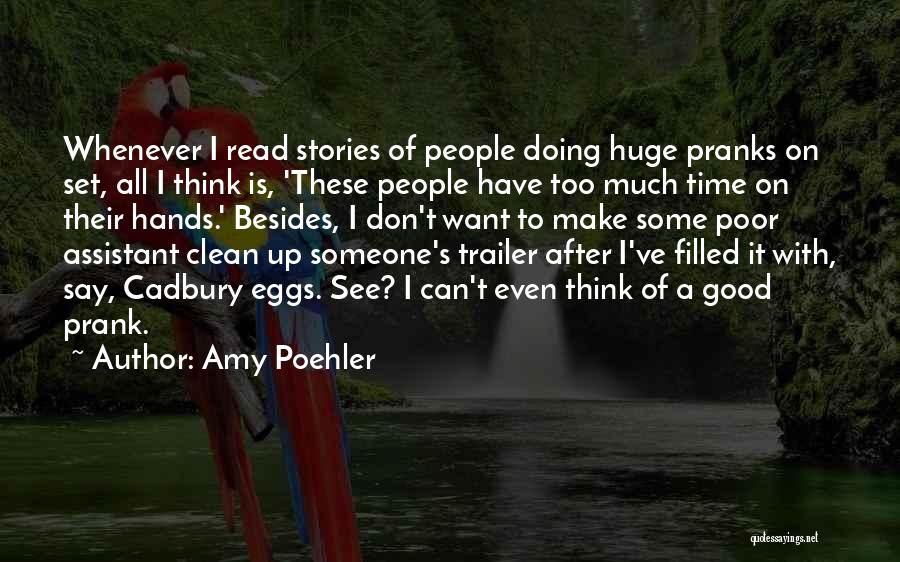 Don't Make Up Stories Quotes By Amy Poehler