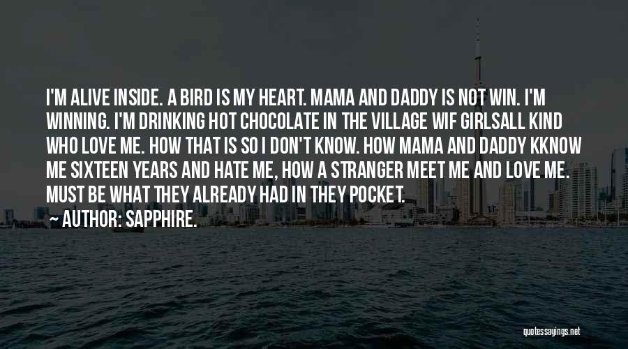 Don't Meet Me Quotes By Sapphire.