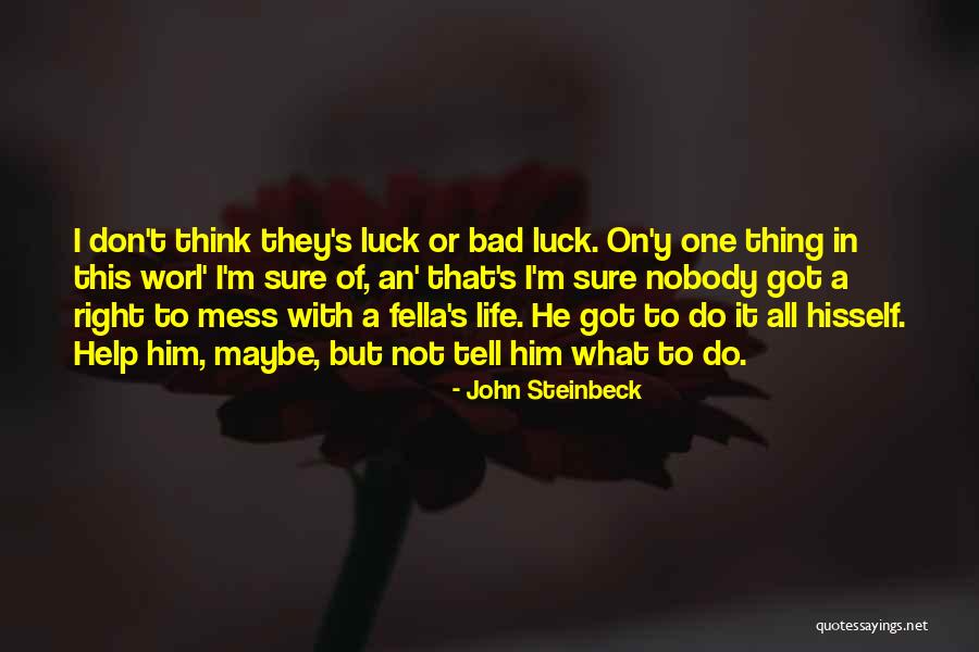 Don't Mess Quotes By John Steinbeck