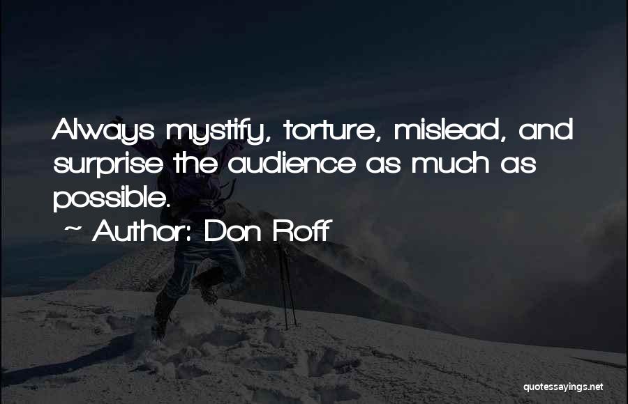 Don't Mislead Quotes By Don Roff