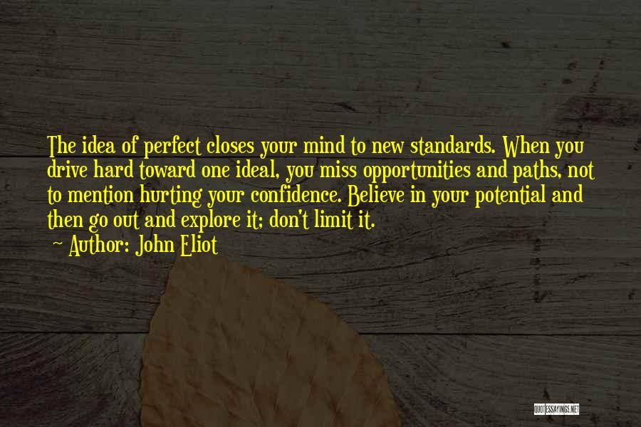 Don't Miss Opportunity Quotes By John Eliot