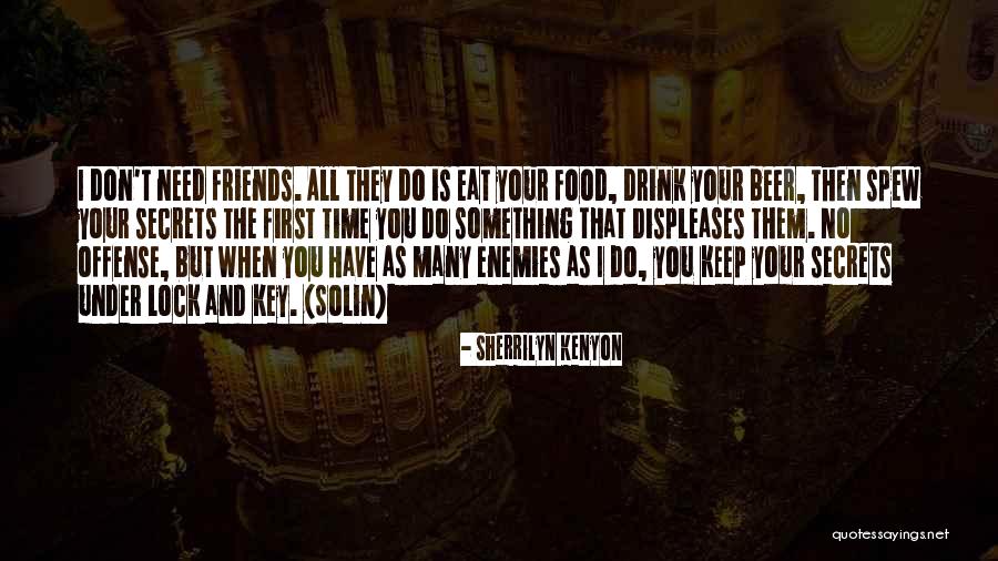 Don't Need No Friends Quotes By Sherrilyn Kenyon