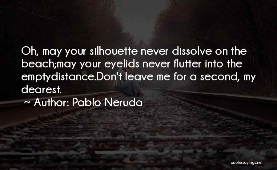 Don't Never Leave Me Quotes By Pablo Neruda