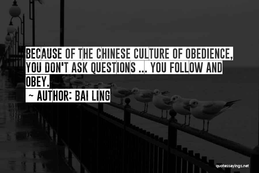 Don't Obey Quotes By Bai Ling