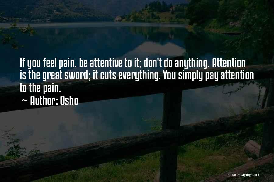 Don't Pay Attention Quotes By Osho