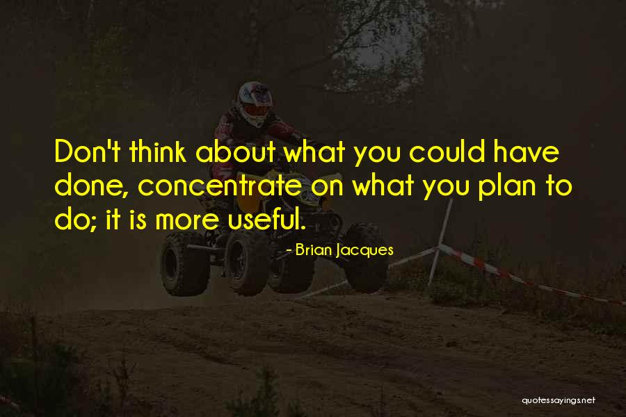 Don't Plan For The Future Quotes By Brian Jacques