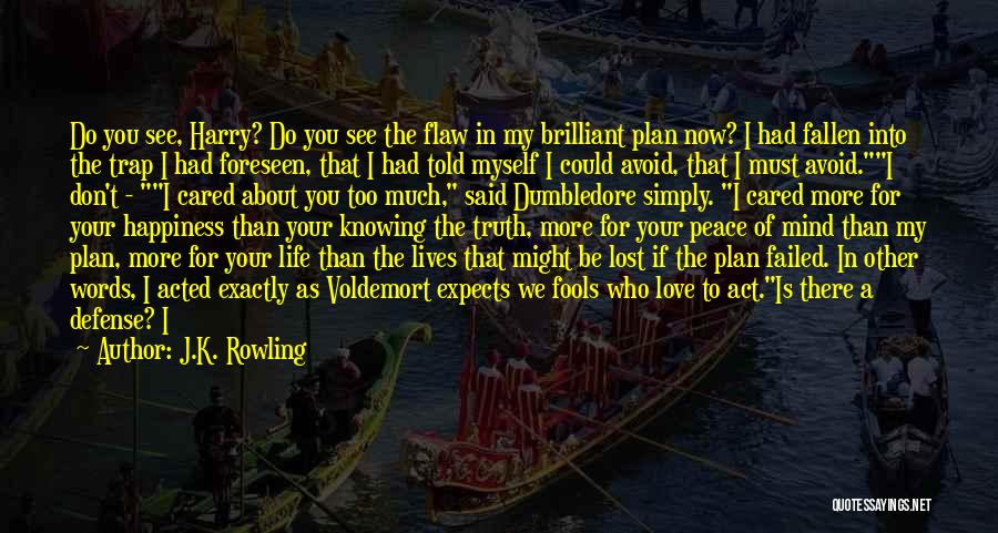 Don't Plan For The Future Quotes By J.K. Rowling