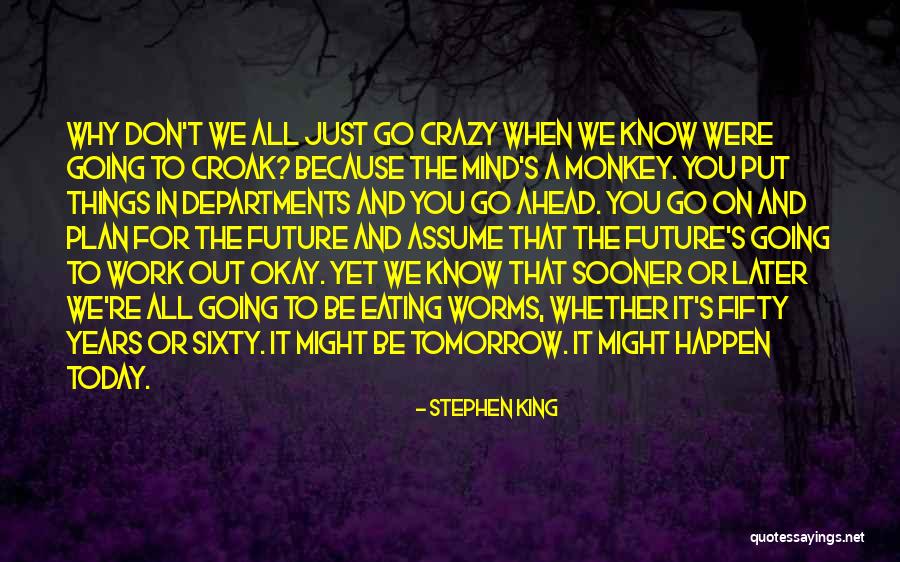 Don't Plan For The Future Quotes By Stephen King