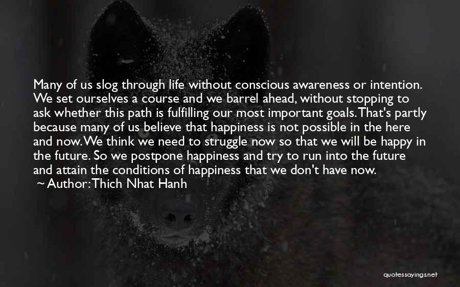 Don't Postpone Happiness Quotes By Thich Nhat Hanh