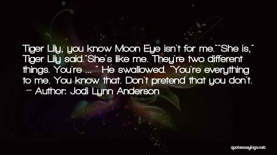 Don't Pretend You Know Me Quotes By Jodi Lynn Anderson