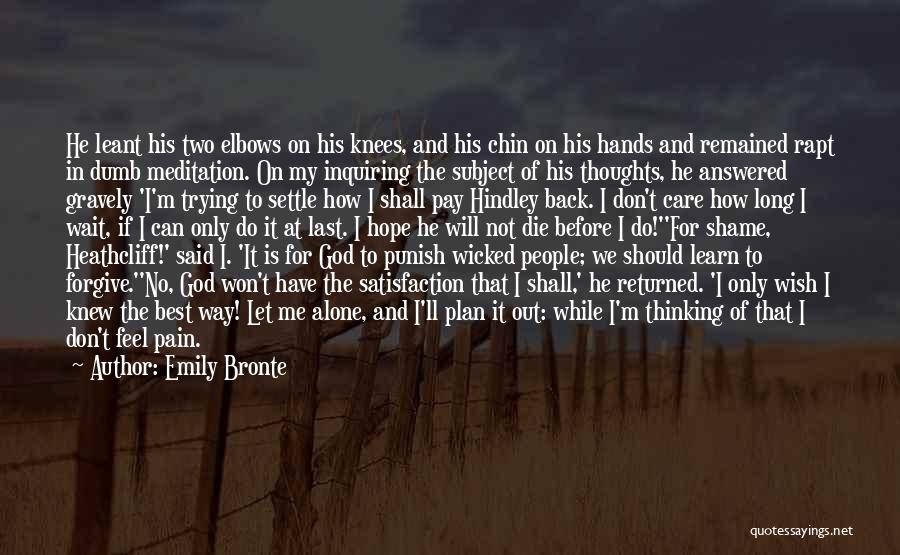 Don't Punish Me Quotes By Emily Bronte