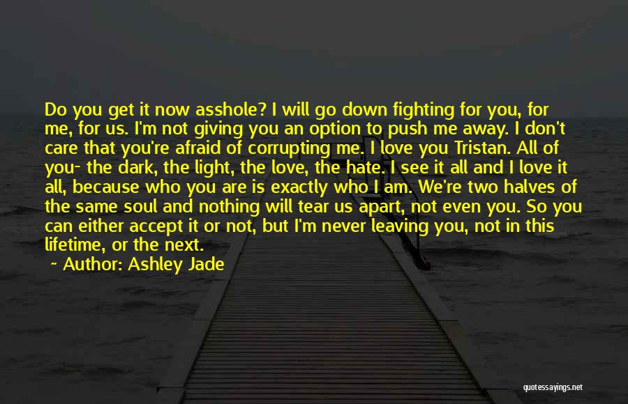 Don't Push Me Away Love Quotes By Ashley Jade