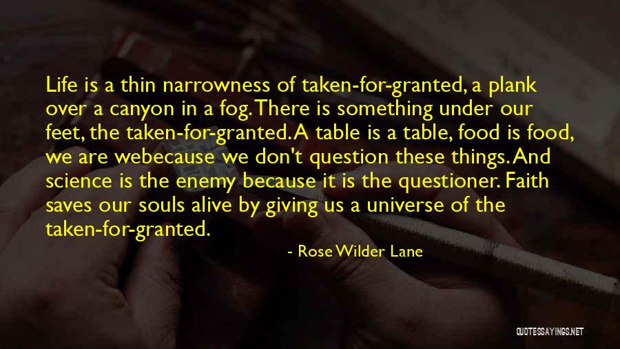 Don't Question My Faith Quotes By Rose Wilder Lane Don't Question My Faith Quotes By Rose Wilder Lane