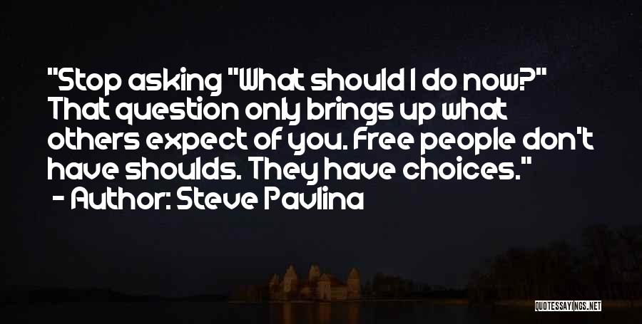 Don't Question What I Do Quotes By Steve Pavlina